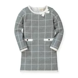 Hope & Henry Girls' Bow Detail Sweater Dress, Kids