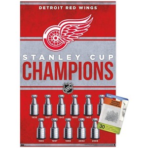 Trends International NHL Detroit Red Wings - Champions 23 Unframed Wall Poster Prints - 1 of 4