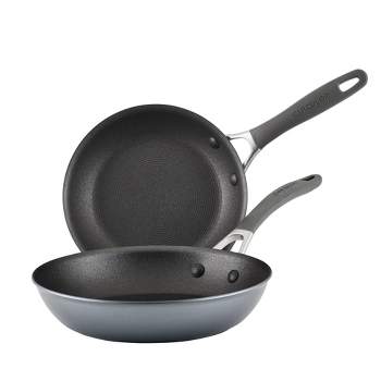 Circulon A1 Series with ScratchDefense Technology 2pc 8.5" and 10" Nonstick Induction Frying Pan Set - Graphite