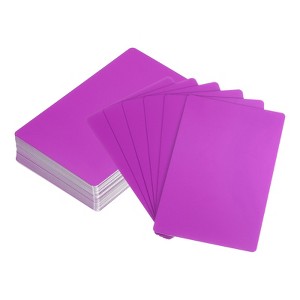 Unique Bargains Blank Metal Business Cards for Laser Engraving DIY 50 Pcs - 1 of 4