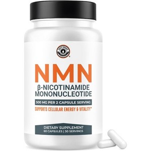NMN 500mg Capsules, Nicotinamide Mononucleotide for Healthy Aging