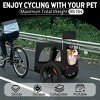 Racxily Outdoor Heavy Duty Collapsible Pet Bike Trailer with Wheels & Universal Hitch Foldable Dog/Cargo Carrier Cart for Bicycles - 4 of 4