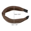 Unique Bargains Women's Knot Headband Hairband 1.2" Wide - 4 of 4