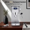 Brushed Stainless Steel Super Automatic Machine, 15 Settings, Auto Cleaning, Milk Frother - 4 of 4