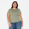 Women's Short Sleeve Henley T-Shirt - Wild Fable™ - 2 of 3