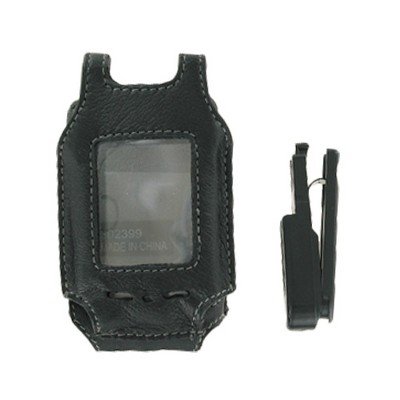 Belt Clip Leather Case And Car Charger For Motorola Razr 2 V8 - Black ...