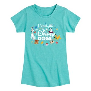 Girls' - Disney - Cats & Dogs Fitted Short Sleeve Graphic T-Shirt - 1 of 4