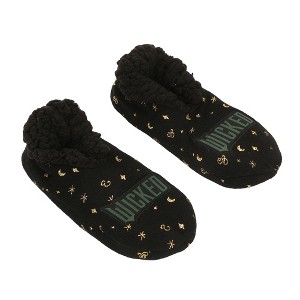 Wicked: Part 2 Logo Women's Black Slipper Socks - 1 of 4