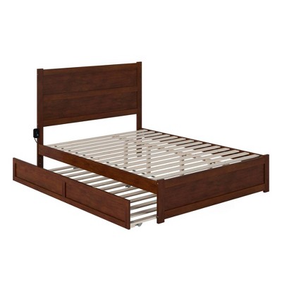 Noho Bed with Footboard and Twin Extra Long Trundle - AFI