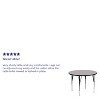 Flash Furniture 42'' Round Thermal Laminate Activity Table - Standard Height Adjustable Legs - image 3 of 3