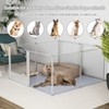 Artloge 6-10 Panels Large Heavy Duty Acrylic Dog Playpen Puppy Fence Safest Pet Enclosure Fertility Cage with Aviation Aluminum Frame & Waterproof Pad - 4 of 4