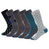 Mio Marino Men's  Colorful Funky Dress Socks 6 Pack - image 2 of 4