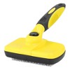 iMountek "Self-Cleaning Slicker Brush for Dogs & Pets, Grooming Shedding Tool, Pet Hair Remover Brush"Yellow - 4 of 4