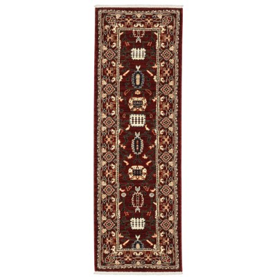 Oriental Weavers Lilihan 043S6 Red/ Black Indoor Area Rug - 2' x 6'
