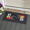 Evergreen Summer Bloom Textured Sassafras Indoor Outdoor Switch Doormat 1'10"x10" Multicolored - 2 of 4
