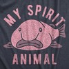 Mens My Spirit Animal T Shirt Funny Ugly Blobfish Joke Tee For Guys - Crazy Dog Men's T Shirt - 2 of 4