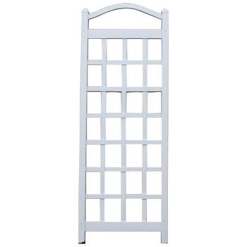 Dura-Trel Cambridge 28 by 75 Inch Indoor Outdoor Garden Trellis Plant Support for Vines and Climbing Plants, Flowers, and Vegetables, White