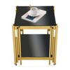 NicBex Modern 20.1" Square Coffee Table with Double Layer and Glass Top for Living Room and Office - 3 of 4