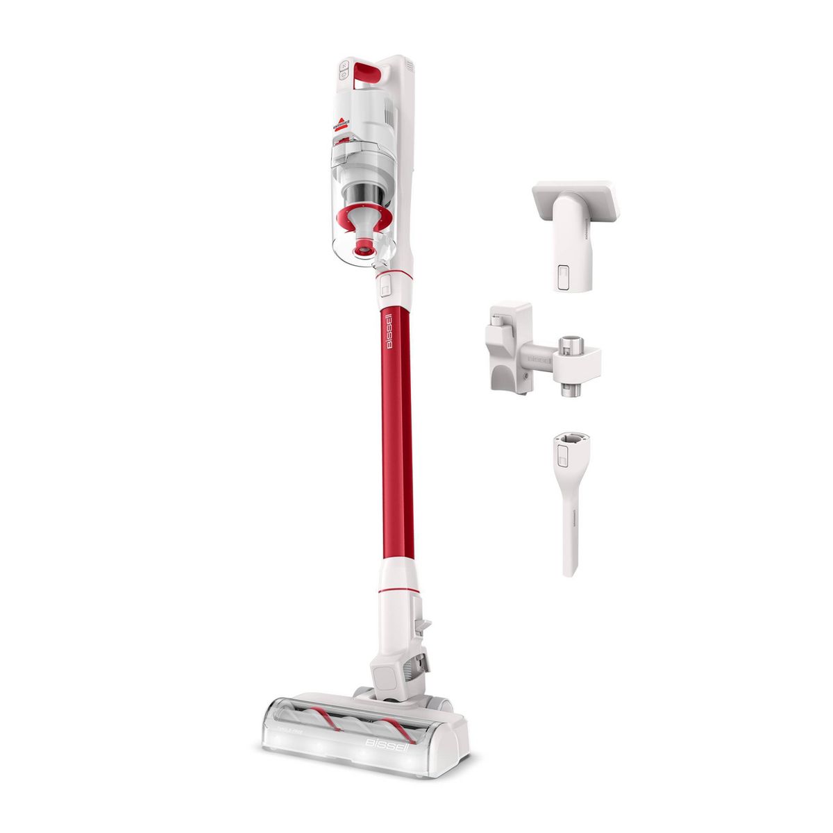 BISSELL PowerClean Swivel Head Cordless Stick Vacuum 4342 10.5" Cleaning Path White