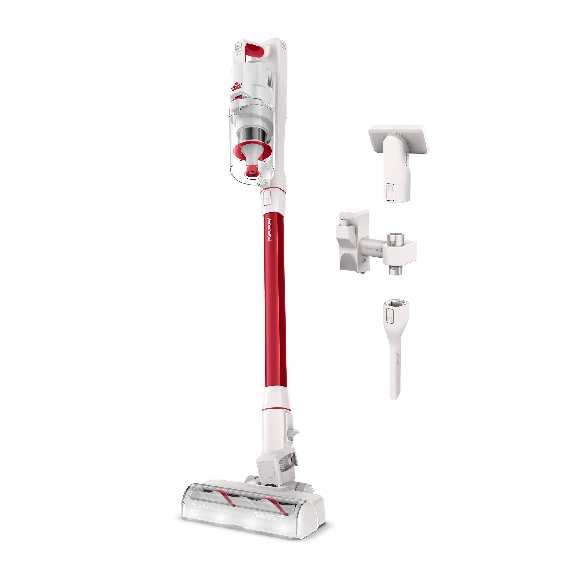 BISSELL PowerClean Swivel Head Cordless Stick Vacuum 4342 10.5" Cleaning Path White