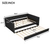 Lycvki Full XL Size Upholstered Daybed with Trundle - 4 of 4
