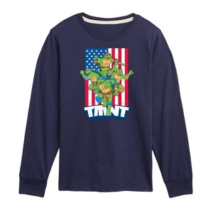 Boys' - Teenage Mutant Ninja Turtles - USA Turtles Long Sleeve Graphic T-Shirt - 1 of 4