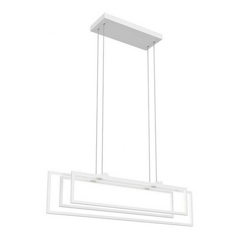 Elan Lighting Jestin 3 - Light Chandelier in  White - image 1 of 4