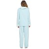 Casual Nights Fleece Pajama Set for Women, Soft Winter Pajamas with Pockets Lounge Set - 4 of 4