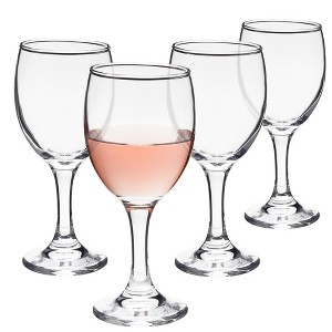 Juvale Set of 4 Short Stemmed Small Wine Glasses for Tasting, Port, White Wine, Juice (4.56 oz) - 1 of 4