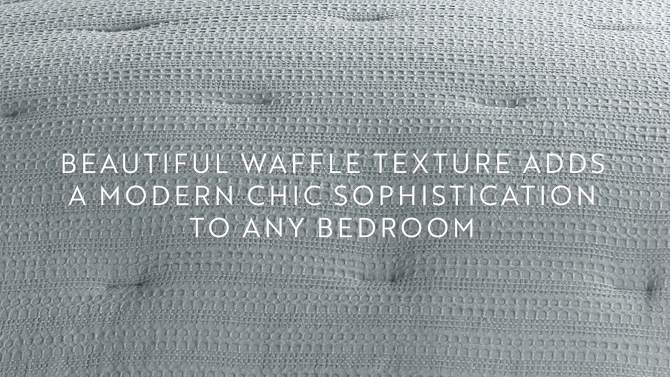 Waffle Textured Comforter Set All Season Down-Alternative Ultra Soft Bedding - Becky Cameron, 2 of 16, play video