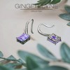 Liora Dangle Earrings for Women Emerald Cut Cubic Zirconia Hook Ginger Lyne Collection - 2 of 4