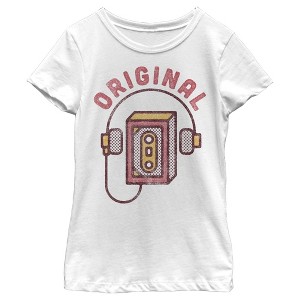 Girl's Lost Gods Original Cassette Player T-Shirt - 1 of 4