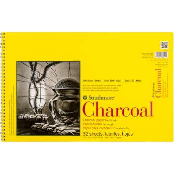Strathmore Charcoal Spiral Paper Pad 11"X17"-32 Sheets