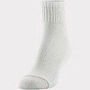 All Pro Women's 6pk Quarter Cotton Socks - White 4-10: Arch Support, Cushioned Sole, Moisture Wicking - 4 of 4