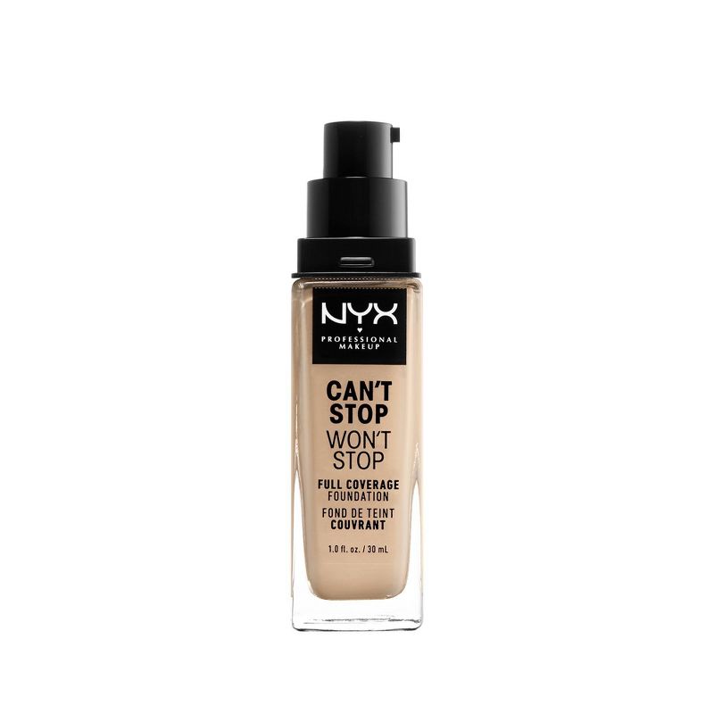 NYX Professional Makeup Can't Stop Won't Stop 24Hr Full Coverage Matte Finish Foundation - 1 fl oz, 3 of 15