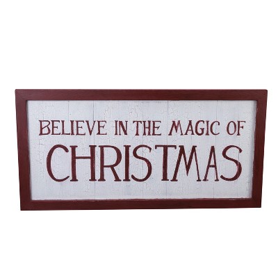 Beachcombers Believe In The Magic Sign 30 x 15 x 1 Inches.