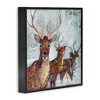 Stupell Industries Winter Reindeer Holiday Landscape Framed Giclee Art, Black, 24" x 24" - 2 of 4