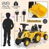 Kids Ride on Tractor Licensed Caterpillar Foot to Floor Sliding Car with Shovel - 3 of 4