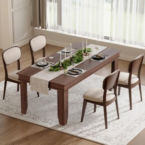 Farmhouse Dining Table for 8 Person, 71" Long Wood Kitchen Tables, Wooden Sturdy Frame - 1 of 4