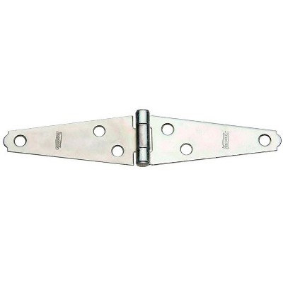 National Hardware 3 in. L Zinc-Plated Light Strap Hinge 2 pk