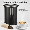 12 L/80 Cups Coffee Urn-3.8 gal Double Wall Commerical Coffee Maker for Buffet Catering Wedding Gathering,Large Capacity Hot Coffee Dispenser - 4 of 4