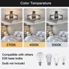 Itopfox 4-Lights Close to Ceiling Light, Black Industrial Flush Mount Farmhouse Chandelier Lighting for Kitchen Island Dining Room Bedroom Foyer - 2 of 4