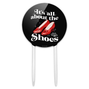 The Wizard of Oz All About the Shoes Acrylic Cake Topper Party Decoration for Wedding Anniversary Birthday Graduation - 1 of 4
