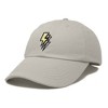 Dalix Lightning Embroidered Bolt Dad Hat Cotton Baseball Cap Adjustable Mens - 4 of 4