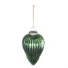 NAYSAYE Party Decoration and Accessories Set of 6 Glass Christmas Ball Ornaments for Christmas Tree Decorations, Green, 3.3"*5.5"*0.37" - 3 of 4
