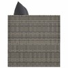 vidaXL Outdoor Lounge Bed Grey Poly rattan, powder-coated steel, fabric - 4 of 4