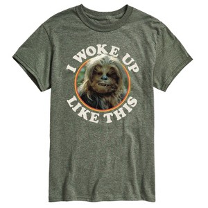 Men's - Star Wars - I Woke Up Like This Chewie Short Sleeve Graphic T-Shirt - 1 of 4