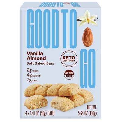 GOOD TO GO Vanilla Almond Bar - 5.64oz/4pk