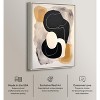 Art Remedy Milk Butterscotch and Dark Chocolate Brown Earthy Abstract Wall Art Framed - 3 of 4
