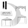 Anybear 10x10FT White Pop Up Canopy Tent with Adjustable Legs - 4 of 4
